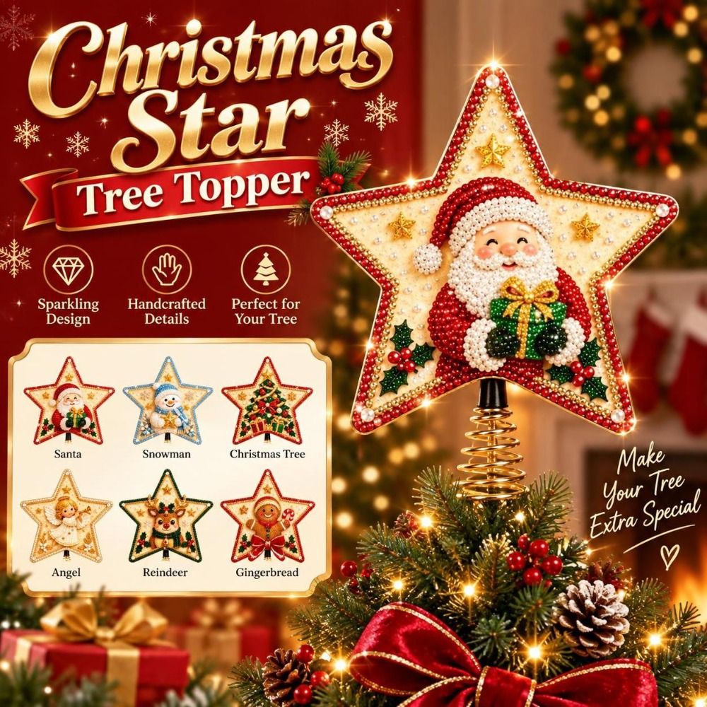 Star Tree Topper - زينة شجرة عيد الميلاد على شكل