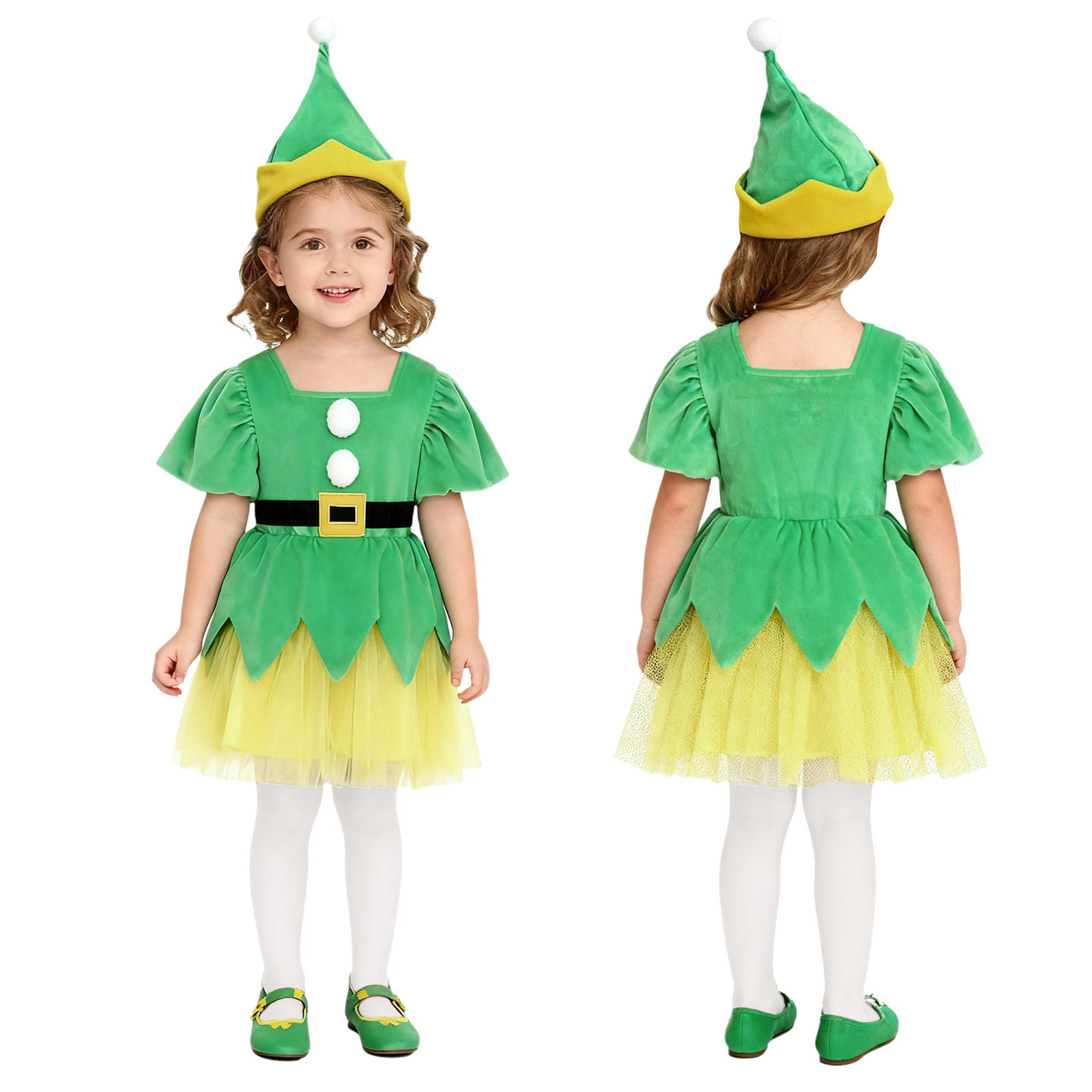 Elf Costume Christmas - الفتيات عيد الميلاد سانتا مساعد الجنية