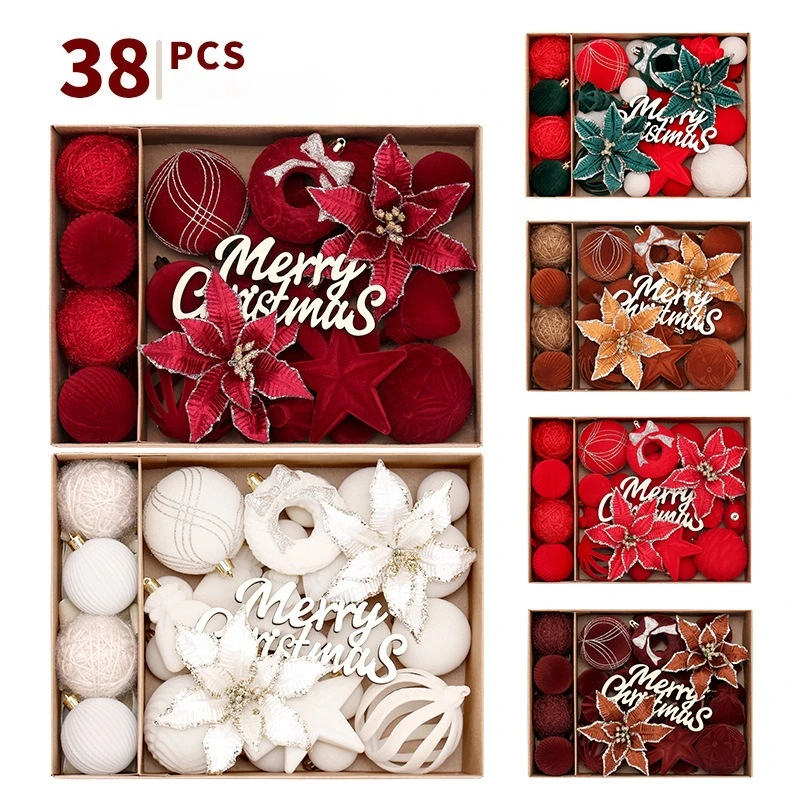 Star Tree Topper - مجموعة كرات عيد الميلاد الفاخرة المصنوعة