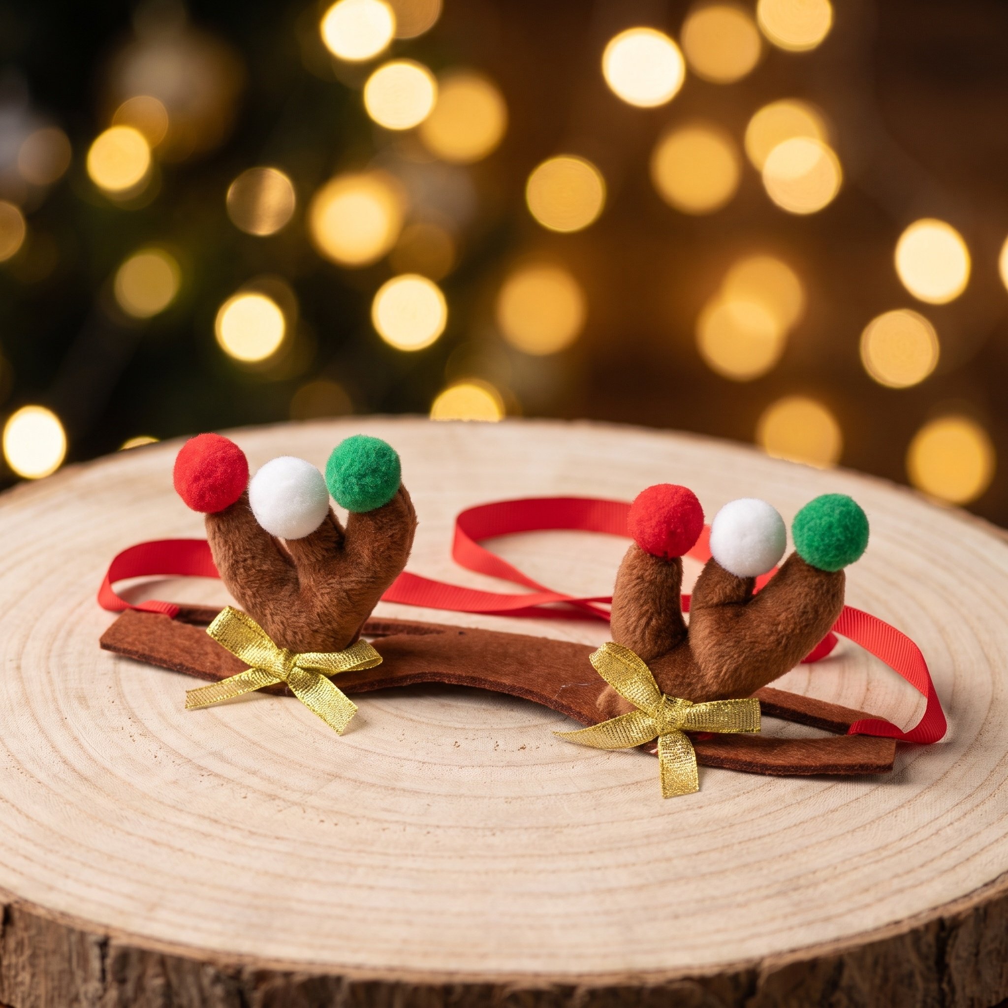 Reindeer Antlers Headband - طوق رأس من قرون الرنة للكلاب،