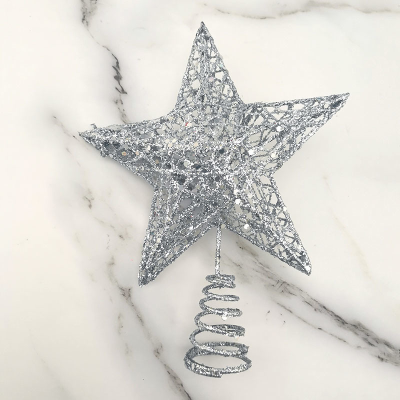 1 قطعة 15*20 سنتيمتر الذهب بري - مراجعة Star Tree Topper وسعره