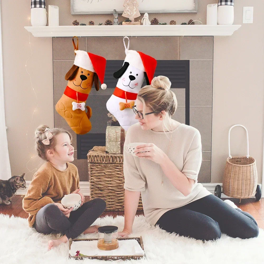 جوارب عيد الميلاد على شكل عظمي - مراجعة Christmas Stocking Hanging وسعره