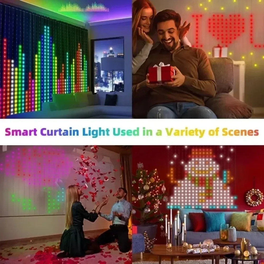 أضواء ستارة LED خارجية بتقنية  - مراجعة Christmas Lights Outdoor وسعره