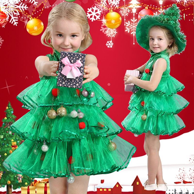 أحمر أخضر شجرة عيد الميلاد زي  - مراجعة Elf Costume Christmas وسعره