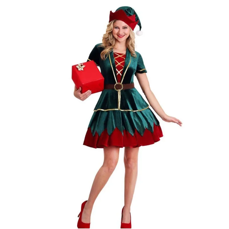 عيد الميلاد سانتا كلوز زي زوجي - مراجعة Elf Costume Christmas وسعره