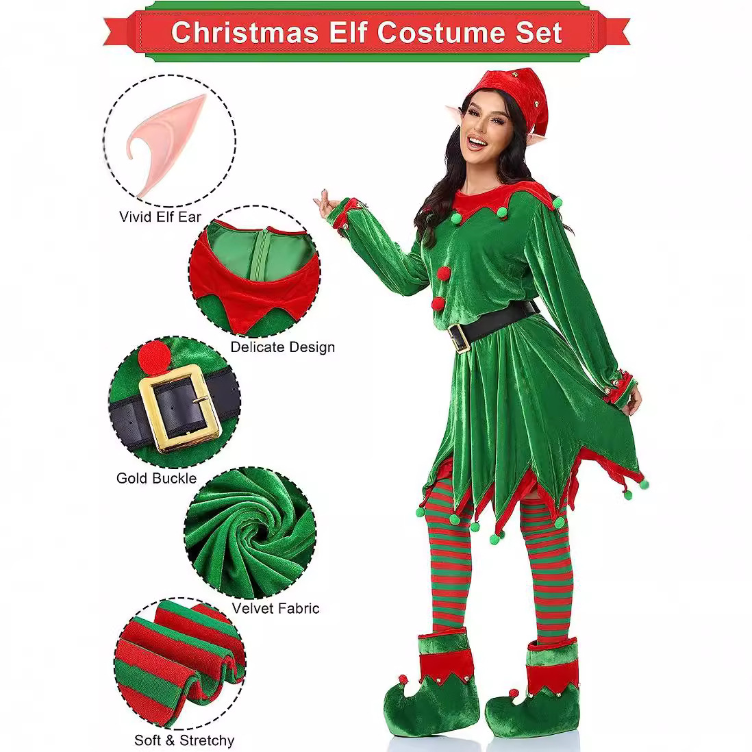 الكبار النساء عيد الميلاد سانت - مراجعة Elf Costume Christmas وسعره