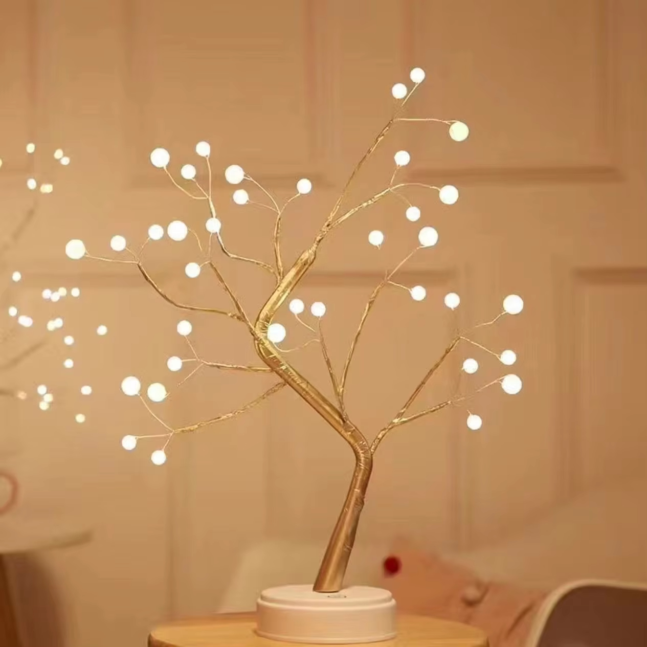 شجرة LED الجنية ضوء USB الجدول - مراجعة Christmas Tree Artificial وسعره