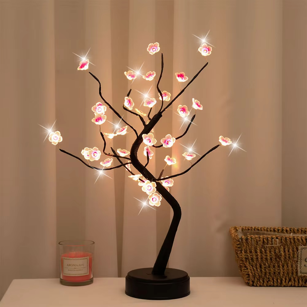 شجرة LED الجنية ضوء USB الجدول - مراجعة Christmas Tree Artificial وسعره