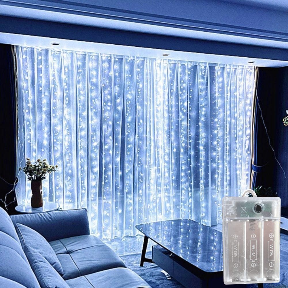 أضواء ستائر LED بـ 8 أوضاع، أض - مراجعة Led Fairy String Lights وسعره