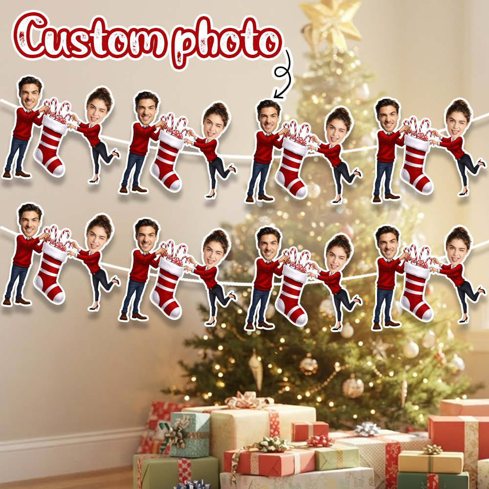 8/16/24 قطعة من جوارب عيد المي - مراجعة Christmas Stocking Hanging وسعره